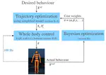 Robust humanoid locomotion using trajectory optimization and sample-efficient learning