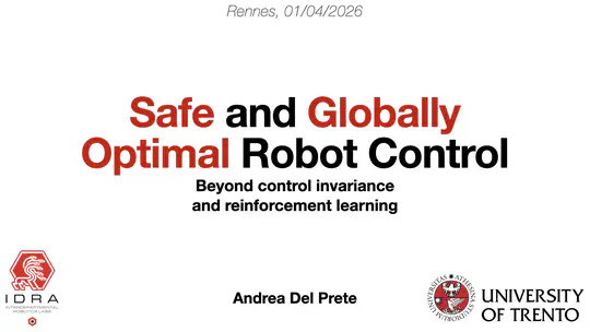 Safe and Globally Optimal Robot Control